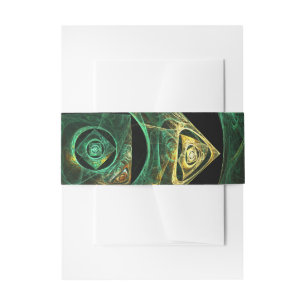 Magical Vibrations Abstract Art Invitation Belly Band