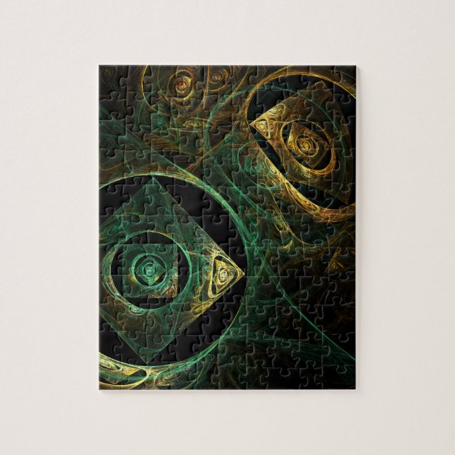 Magical Vibrations Abstract Art Jigsaw Puzzle (Vertical)