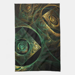 Magical Vibrations Abstract Art Kitchen Towel