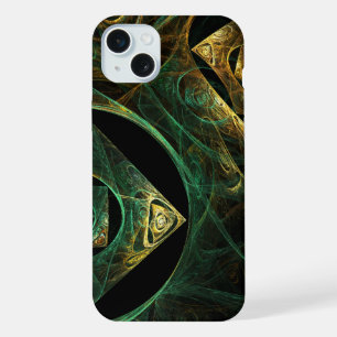 Magical Vibrations Abstract Fractal Art Design iPhone 15 Plus Case