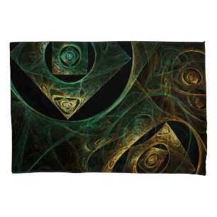 Magical Vibrations Abstract Fractal Art Design Pillowcase
