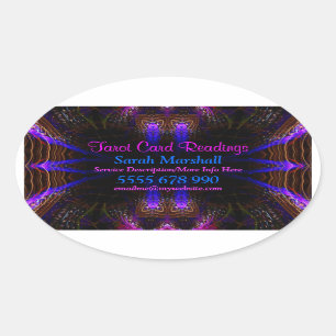 Magical Visions Business Promotion Oval Sticker