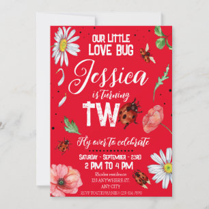 Magical Watercolor Cute Birthday Girl  Invitation