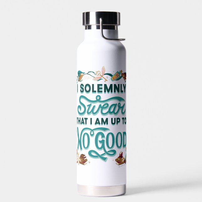 Magical Watercolor "I Solemnly Swear" Water Bottle (Left)