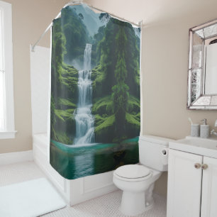 Magical waterfall landscape