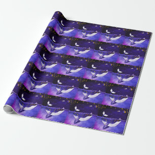 Magical Whale: Dark Ocean Night Wrapping Paper