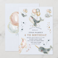 magical whales and stars virtual birthday party