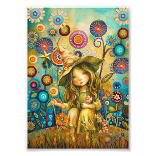 Magical Whispers Amongst The Flowers Photo Print