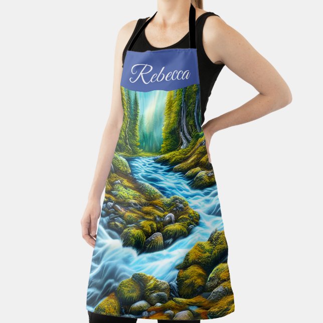 Magical Wilderness Bubbling Brook Apron (Insitu)