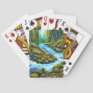 Magical Wilderness Bubbling Brook Playing Cards