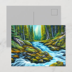 Magical Wilderness Bubbling Brook Postcard