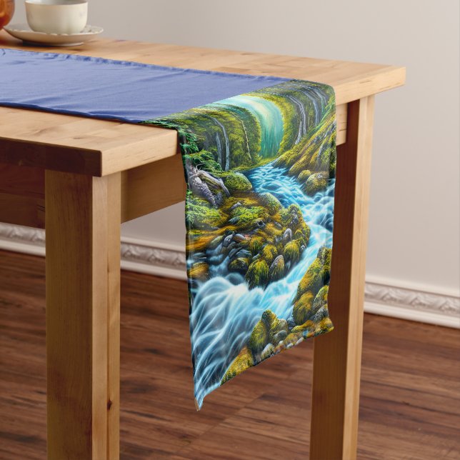 Magical Wilderness Bubbling Brook Short Table Runner (In Situ)