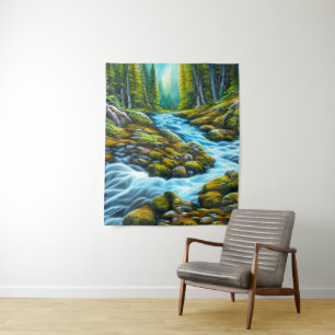 Magical Wilderness Bubbling Brook Tapestry
