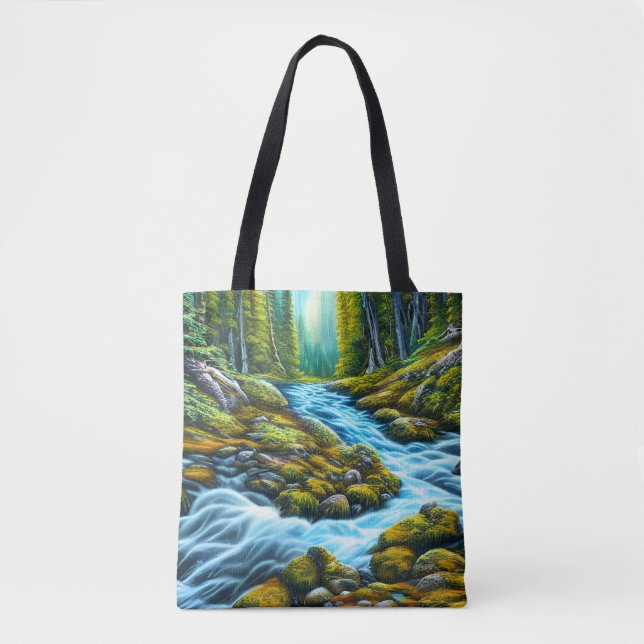 Magical Wilderness Bubbling Brook Tote Bag (Front)