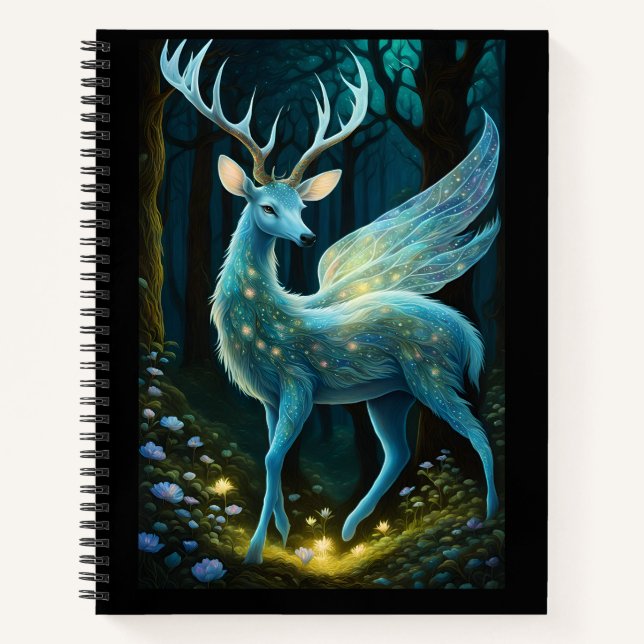 Magical Winged Deer Notebook (Front)