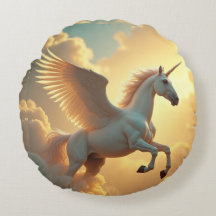 Magical winged Unicorn sky Monogram Name 