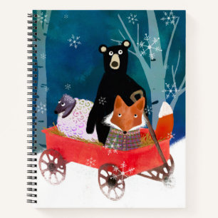 Magical Winter Animal Friends Sketch Notebook
