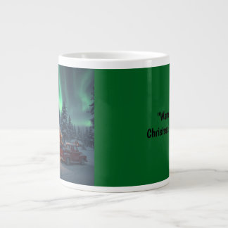 Magical Winter Cabin Christmas Large Coffee Mug