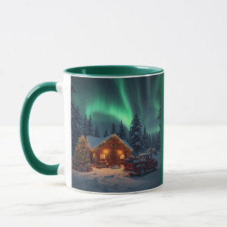 Magical Winter Cabin Christmas Mug