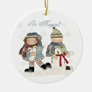 Magical Winter Holiday Keepsake Ornament