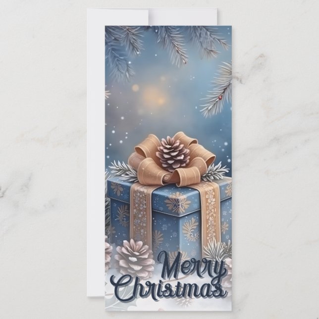 Magical Winter Merry Christmas Gift Scene (Front)