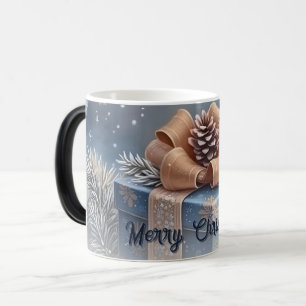 Magical Winter Merry Christmas Gift Scene Magic Mug