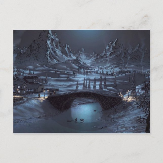 Magical Winter Nights Post Card (Front)