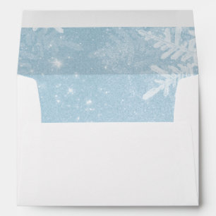 Magical Winter Snowflakes and Sparkles Envelope
