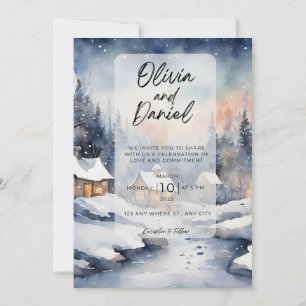 Magical Winter Wedding Invitations