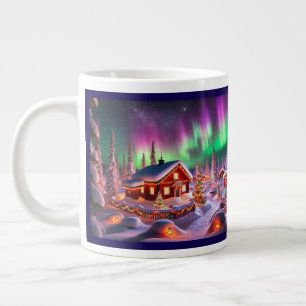 Magical Winter Wonderland: Santa's Village Large Coffee Mug