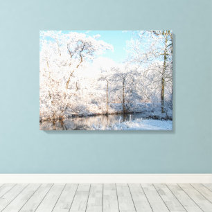 Magical Winter Wonderland Scenery Canvas Print
