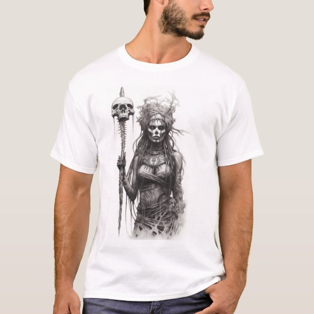 Magical Witch Doctor Standing Pose T-shirt (Front)