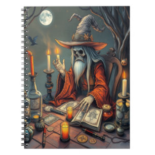 Magical witch man  notebook