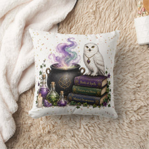 Magical Witches & Wizard Birthday Party Gift Throw Pillow