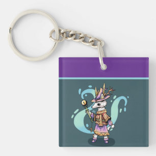 Magical wolf keychain