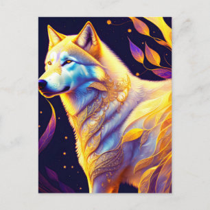 Magical Wolf, Postcrossing Postcard