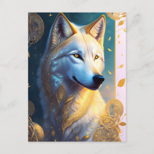 Magical Wolf, Postcrossing Postcard