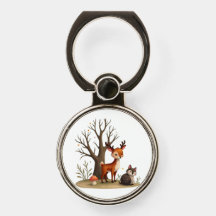 Magical Woodland Baby Animal Phone Ring Holder 