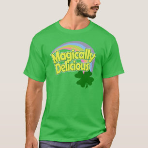 Magically Delicious Pastel Rainbow Shamrock T-Shirt