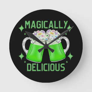 Magically delicious round clock
