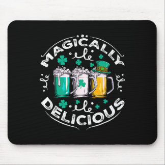Magically Delicious St Patricks Day Drinking Beer  Mouse Pad