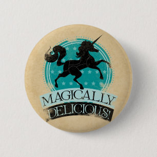 Magically Delicious (Unicorn Meat) Vintage 2 Inch Round Button