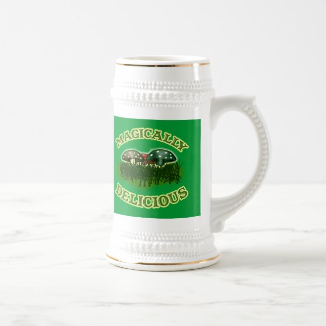 Magically Delicious with Mushrooms Beer Stein (Right)