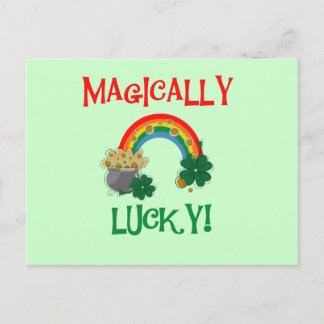 Magically Lucky T-shirts and Gifts Postcard