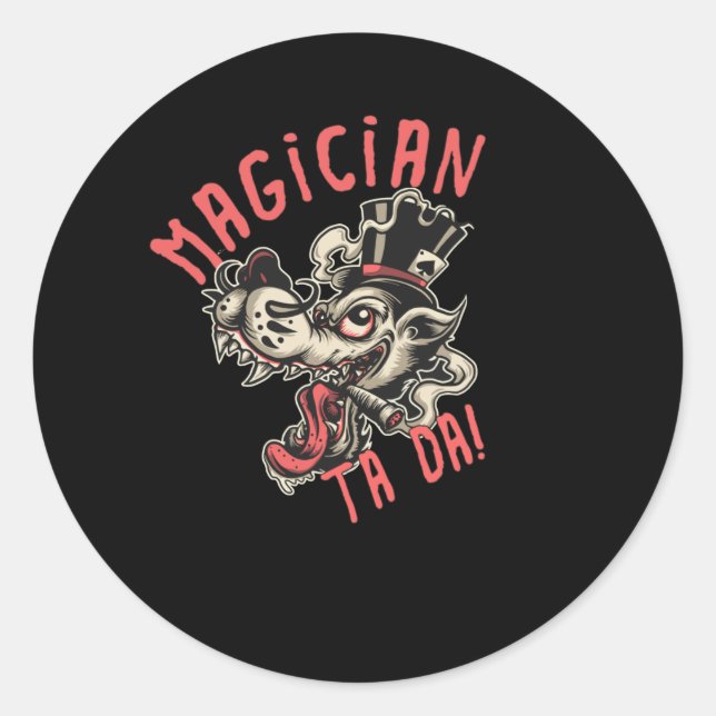 Magician Classic Round Sticker (Front)