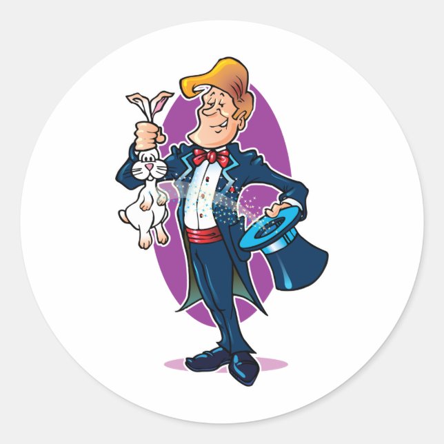 Magician Classic Round Sticker (Front)