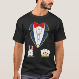 Magician Costume Halloween Magic Show Men Women Ki T-Shirt