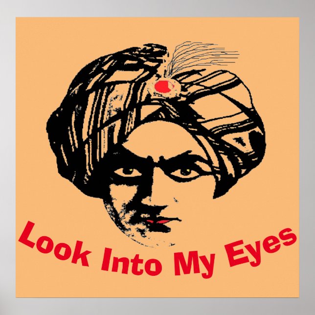 Magician Face, add text Poster (Front)