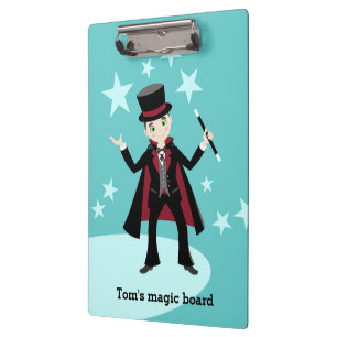Magician kids birthday party clipboard