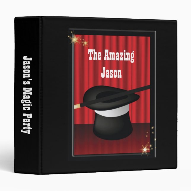Magician Magic Party Binder (Front/Spine)